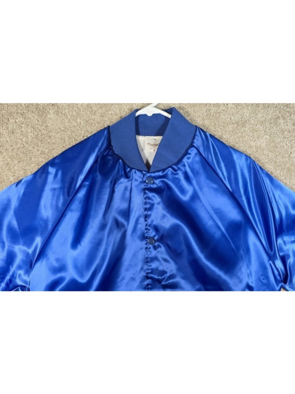 Billy Ray Cyrus Vtg Blue Satin Embroidered Script USA Country Music Jacket Men M - Picture 11 of 16